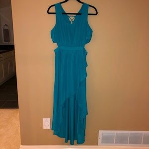 Cutout Dress with Lace up Back